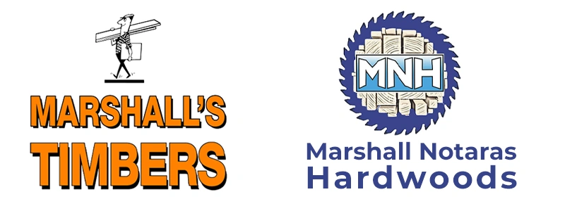 Marshalls Timbers and Marshall Notaras Hardwoods Logos